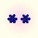 [MADE]Summer Blue Flower Beads Earing