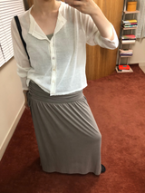 Modal shirring skirt
