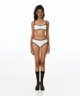 Line Low Bikini Panties (White)