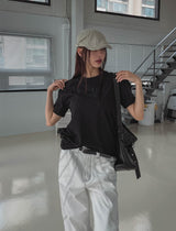 オーセンティックセミクロップド半袖Tシャツ