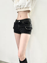 1465. Stud pocket short denim pt