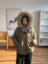 25FW★ [BAONHAUS] テンディボーダーポムマフラー
