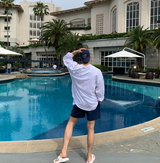 Liu Washing Cotton Banding Shorts