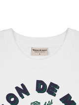 UNISEX オーバーフィットサーフブーブエンボスロゴショートスリーブT　ホワイト (FCE2TS405M)