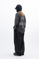 トライアングルピグメント長袖Tシャツ