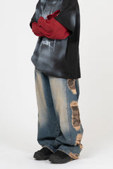 Keren Damage Camo Denim