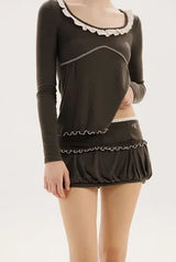 Jam balloon skirt - charcoal