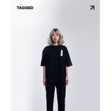 TAGGED - ファンダメンタルオーバーサイズブラックTシャツ
