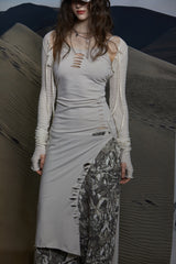 SLIT LONG ONEPIECE