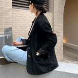 [アーリーオータム][Bellide made/ボーイフィット] INAF スエードスリットブレザージャケット