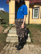 YWD ロゴTシャツ_ブルー