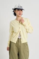Ciel round button-up cardigan
