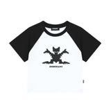 Bat Raglan Crop T-Shirt_White
