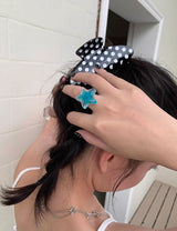 Star beads Star ring (3color)