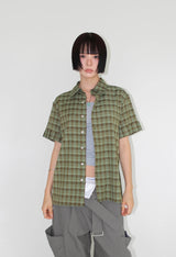 CHECK ROLL-UP SHIRT