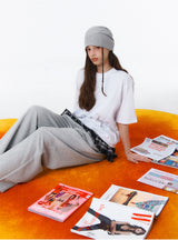 [Unisex] ベーシックラインワンタックワイドスウェットパンツ (2color)