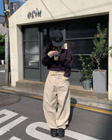 Mega D ring wide pants (2colors)