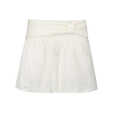 RIBBON BANDING MIDI SKIRT [IVORY]