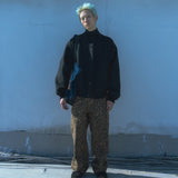 Wool blouson jacket / Black
