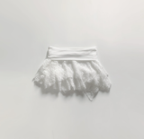 Aishar レーススカートパンツ (white)
