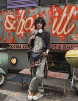 Tioz Washing Wide Denim Pants