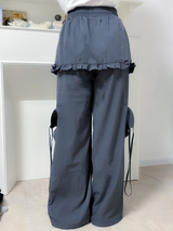 layered frill cargopants