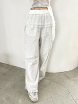1467. Lace sk layered sweat long pt (3color)