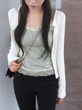 Kable Slim Button Round Cardigan