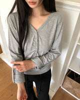 ティネル シャーリング ロールアップ ロングスリーブ Tシャツ