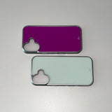 [MADE]ベーシック パープル フォン ケース (glass silver bumper)