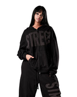 NO STRESS HOTFIX SET HOOD ZIP-UP BLACK