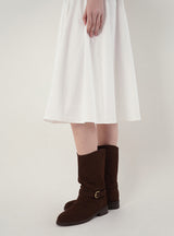 Button midi skirt