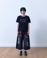 26SS★ ダメージクロップバミューダデニム