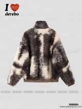 Urban Safari Quilting Wool High Neck Zip-Up