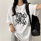 Gerty Vintage lettering boxy fit short-sleeved T-shirt