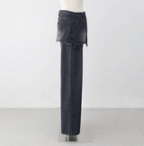 コリンデニムレイヤードパンツ