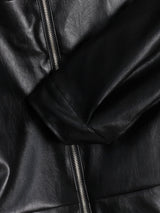 El Collarless Leather Jacket