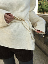 [Guest Look] ラテボートネックルーズロングニット (4c)