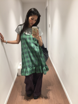 Tartan frill check dress (2color)