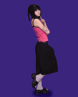 striped bermuda pants (belt set / 2color)