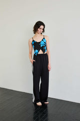 FLUTTER TOP / BLUE