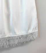 Satin Archive Lace Midi Skirt