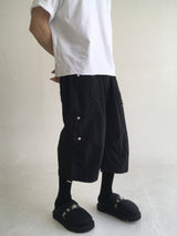 strap pintuck bermuda pants(3colors)