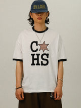 LE Patch Crop STAR 1/2 T