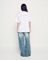 25FW リフレクションベーシックロゴ半袖Tシャツ ホワイト