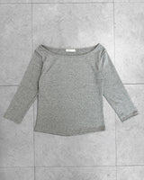 フォグボートネック 3/4スリーブTシャツ