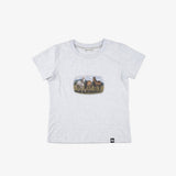 ホース グラフィック Tシャツ_ライトグレー
