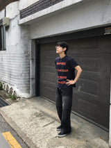 ザフィアー レタリングショートスリーブTシャツ 4C
