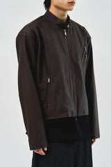 マットバイカーレザージャケット (2color)