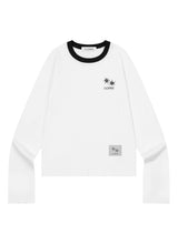 RORA SMALL LOGO ROUND NECK LONG SLEEVE T (3COLOR)
